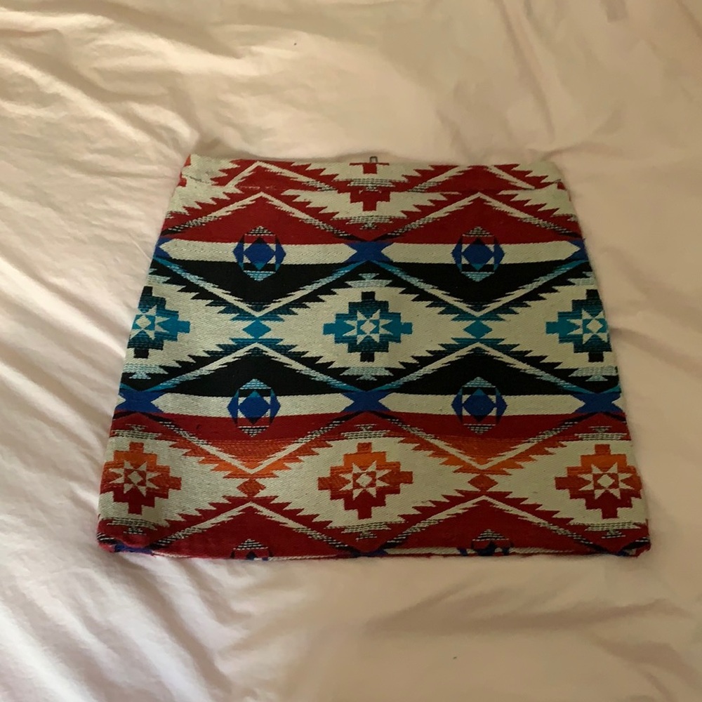 TopShop southwestern print woven mini skirt 6